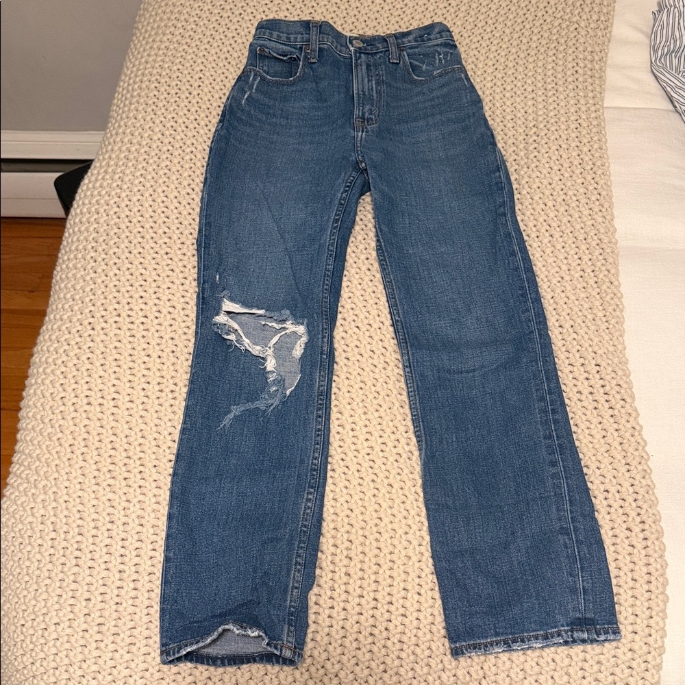 Abercrombie & Fitch Ankle Straight Jeans